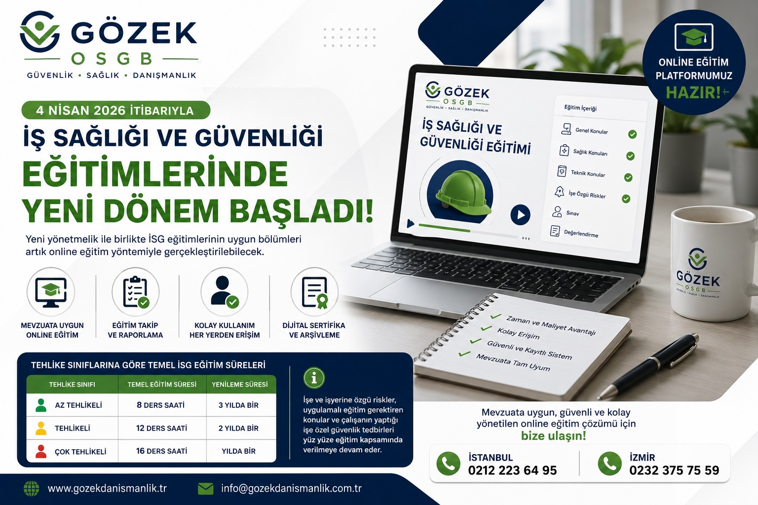 İş Sağlığı ve Güvenliği Eğitimlerinde Yeni Dönem Başladı: Online Eğitim Uygulaması Yürürlüğe Girdi